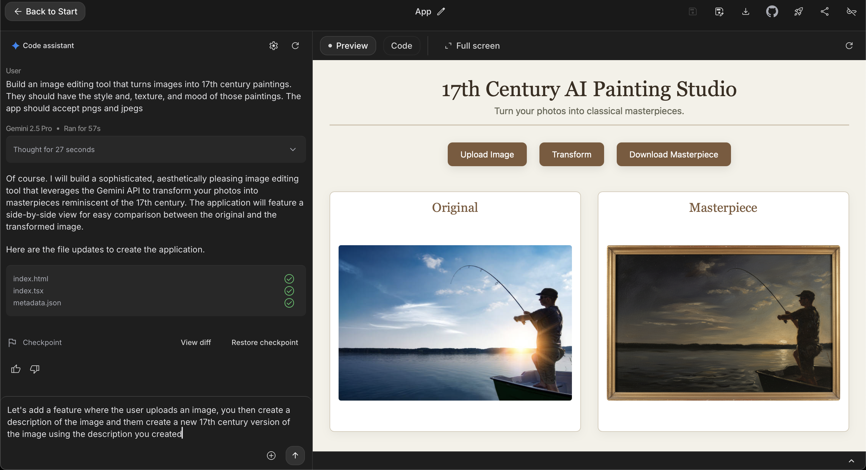 This simple app turns images into paintings 17th Century Art App