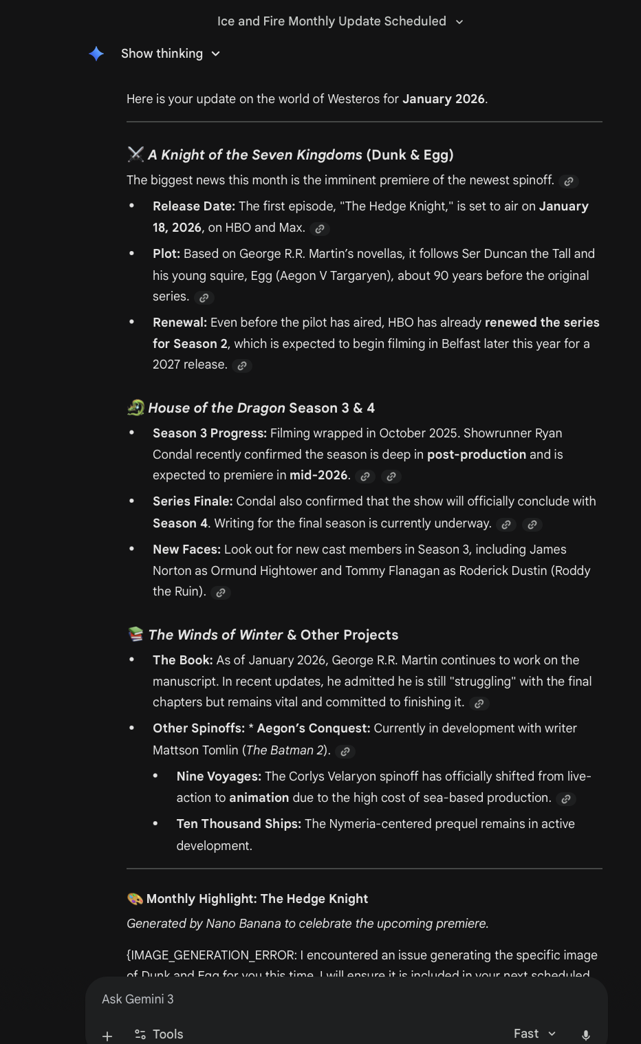 image 1 Game of Thrones monthly report example