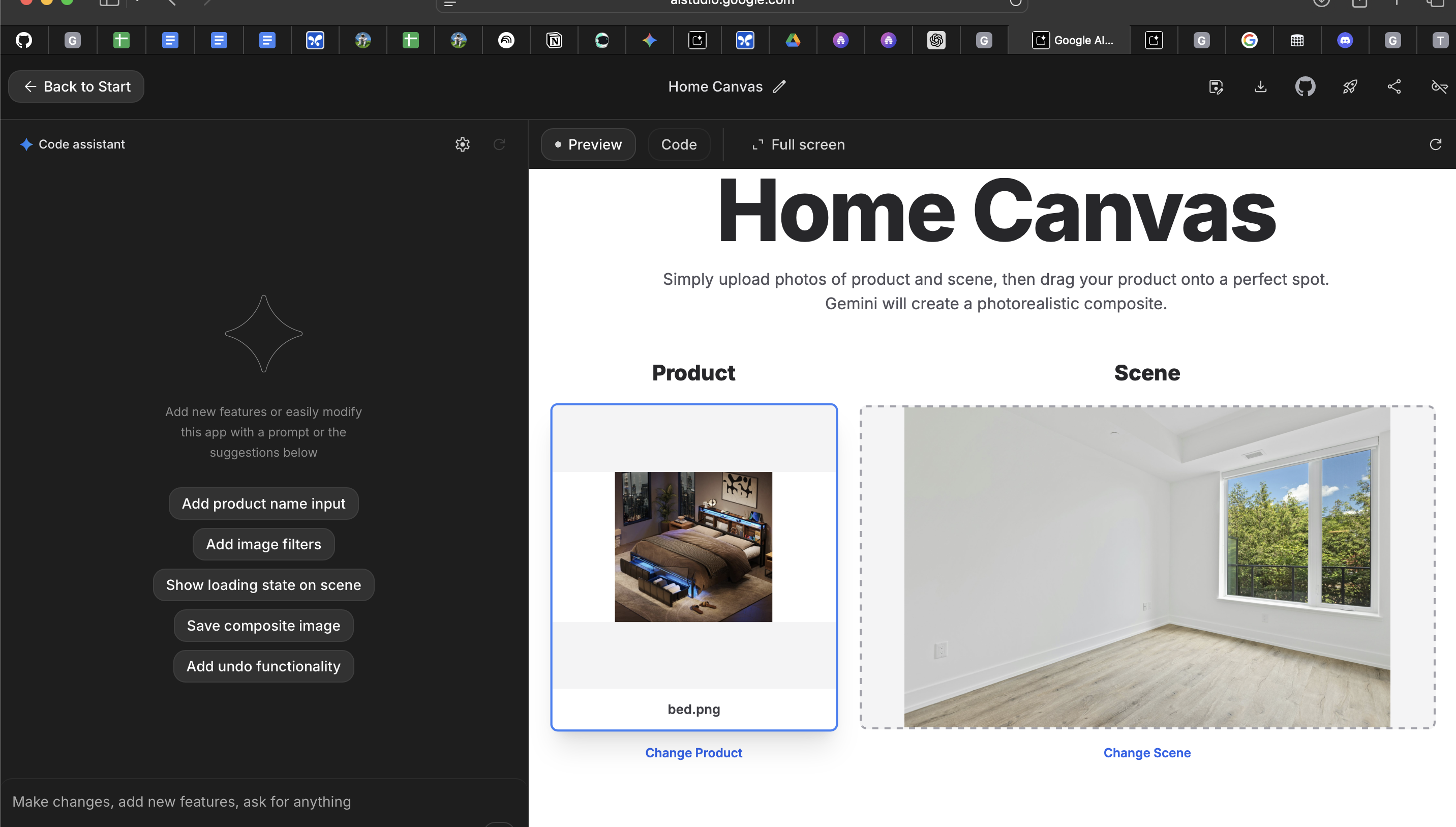 Combining Images with Gemini Image Blending Example